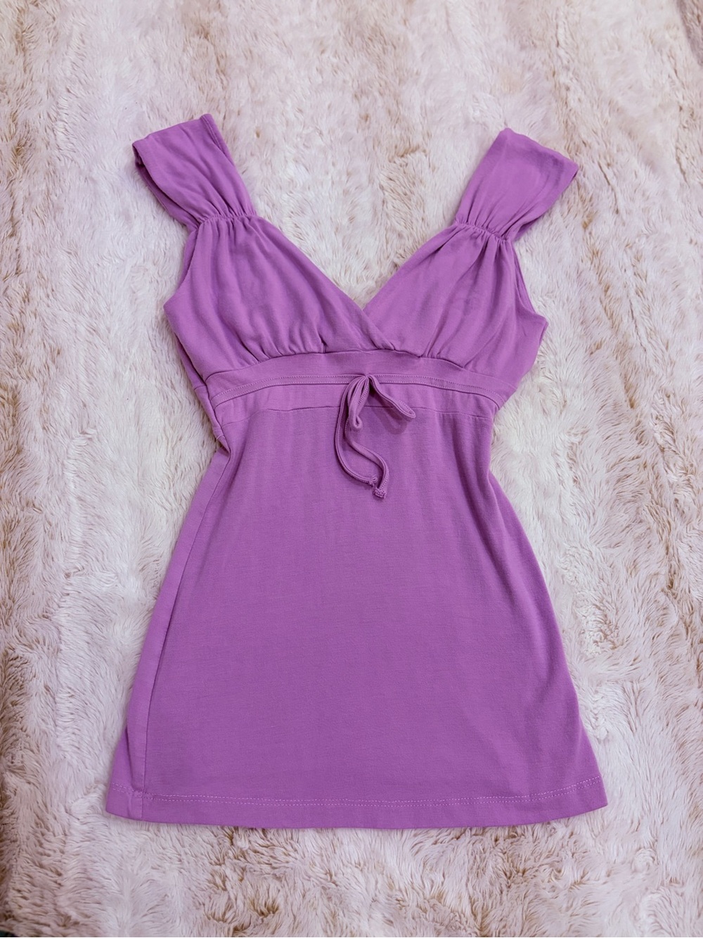 🌸 Vintage Y2K Suzy Shier Lavender Babydoll Top Fairycore Coquette 2000s Girly